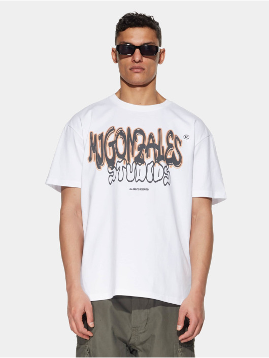 MJ Gonzales T-shirt Studio V 2 X Heavy Oversized vit