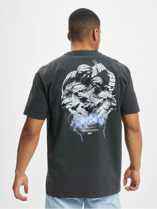 MJ Gonzales T-shirts Higher Than Heaven Heavy Oversize grå