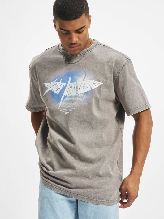 MJ Gonzales T-shirts Higher Than Heaven V.4 Acid Washed Heavy Oversize grå