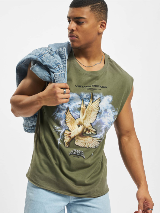 MJ Gonzales T-shirts Vintage Dreams X Sleeveless oliven