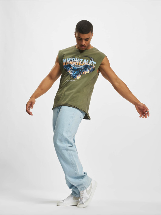 MJ Gonzales T-shirts Eagle V2. Sleeveless oliven
