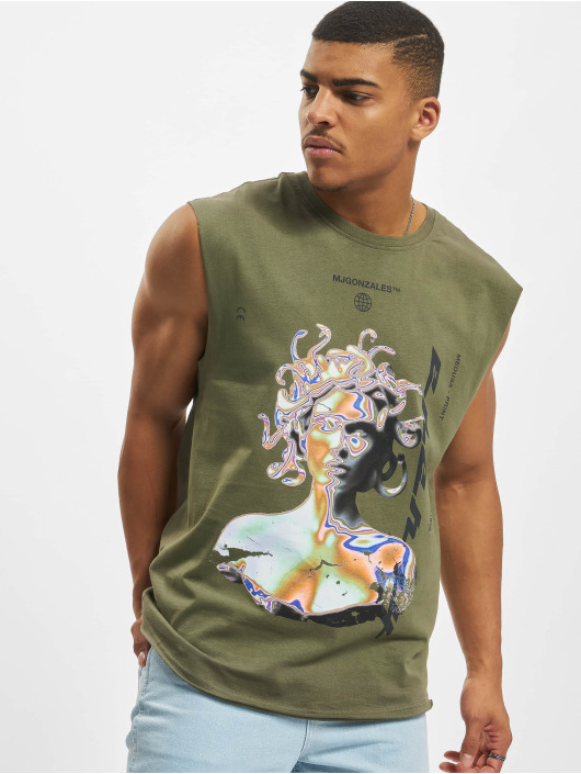 MJ Gonzales T-shirts Medusa X Sleeveless oliven