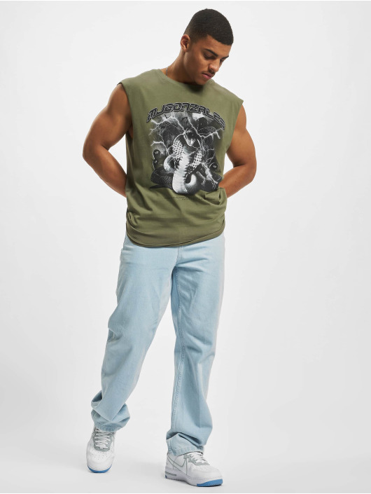 MJ Gonzales T-shirts Toxic V.2 X Sleeveless oliven