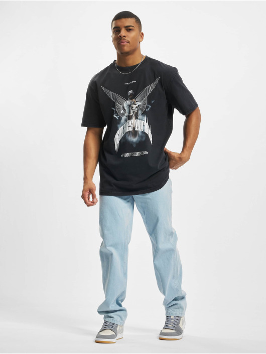 MJ Gonzales T-shirts Higher Than Heaven V.1 Acid Washed Heavy Oversize sort