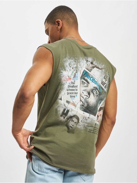 MJ Gonzales T-Shirty Legends Never Die - Sleeveless oliwkowy