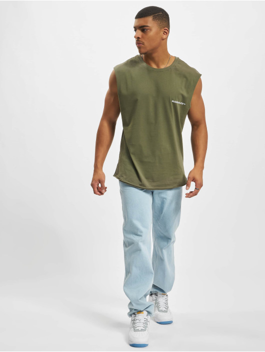 MJ Gonzales T-Shirty Tm Sleeveless oliwkowy