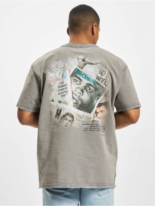 MJ Gonzales T-skjorter Muhammad Ali - Legends Never Die Acid Washed Heavy Oversize grå