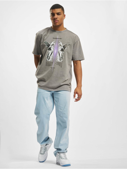 MJ Gonzales T-skjorter The Truth V.1 X Acid Washed Heavy Oversize grå