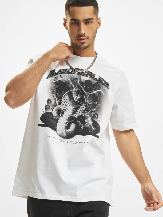 MJ Gonzales T-skjorter Heavy Oversized 2.0 ''Toxic V.1'' hvit