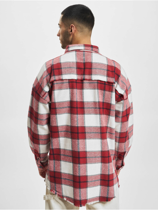 MJ Gonzales Transitional Jackets Heavy Flannel Oversized red