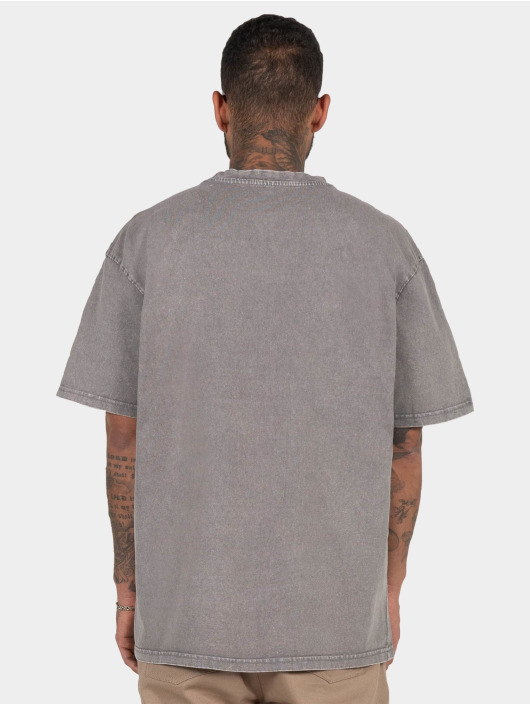 MJ Gonzales Trika Freedom X Acid Washed Heavy Oversized šedá
