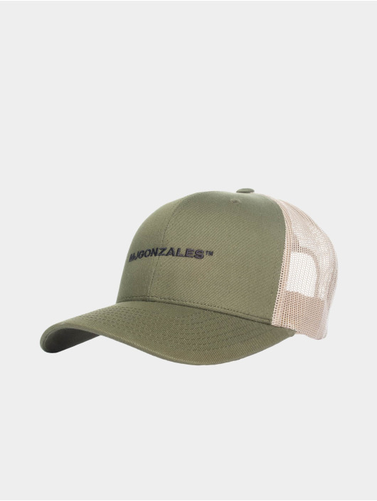 MJ Gonzales Herren Trucker Cap Retro in grün