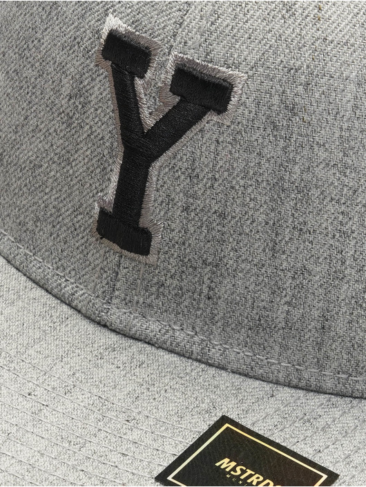 MSTRDS Casquette Snapback & Strapback Y Letter gris