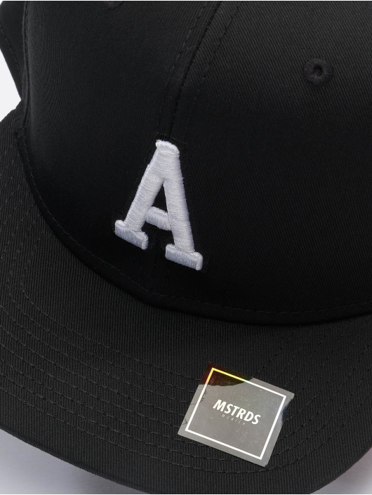 MSTRDS Snapback Caps A Letter czarny
