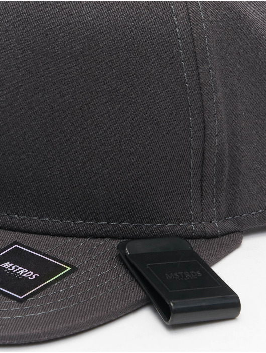 MSTRDS Snapback Caps Money Clip szary