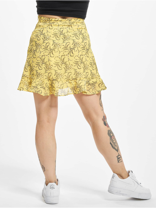 NA-KD Skirt Floral Printed yellow
