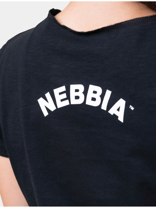 Nebbia Top Loose Fit & Sporty Crop schwarz
