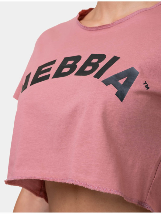 Nebbia Topy/Tielka Loose Fit & Sporty Crop ružová