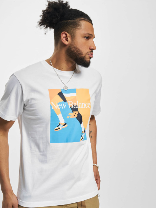 New Balance Camiseta Essentials Celebrate Run blanco