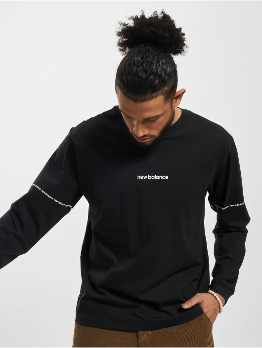 New Balance Camiseta de manga larga Essentials Graphic negro