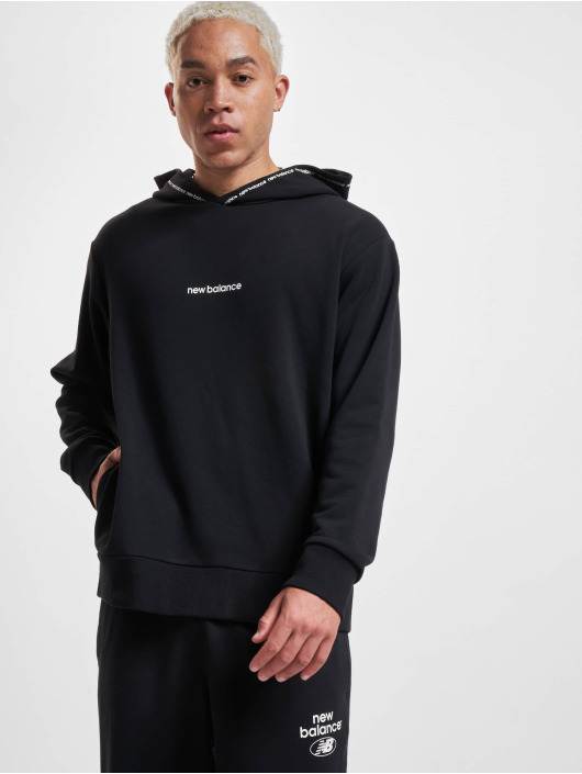 New Balance Felpa con cappuccio Essentials Fleece nero