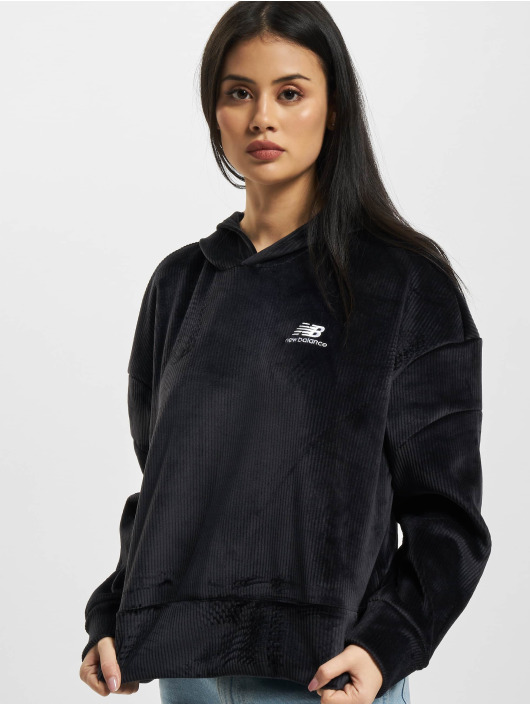 New Balance Felpa con cappuccio Athletics nero