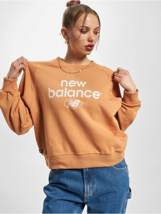 New Balance Maglia Essentials Graphic Fleece marrone