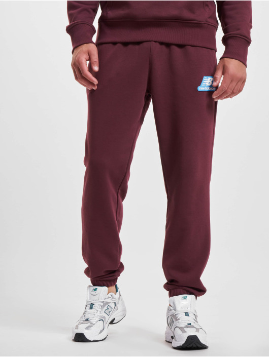 New Balance Pantalone ginnico Essentials Stacked Rubber Pack rosso
