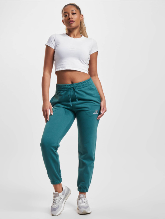 New Balance Pantalone ginnico Uni-Ssentials French Terry New turchese