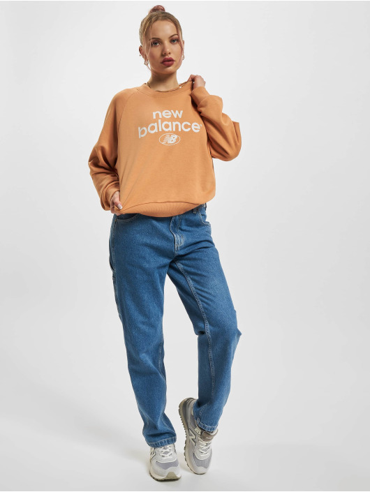 New Balance Puserot Essentials Graphic Fleece ruskea