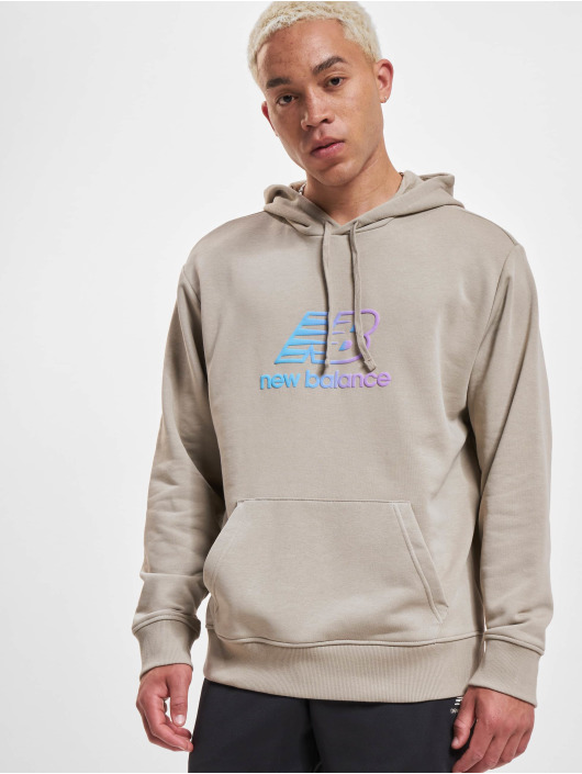 New Balance Sweat capuche Essentials Puff Print New gris