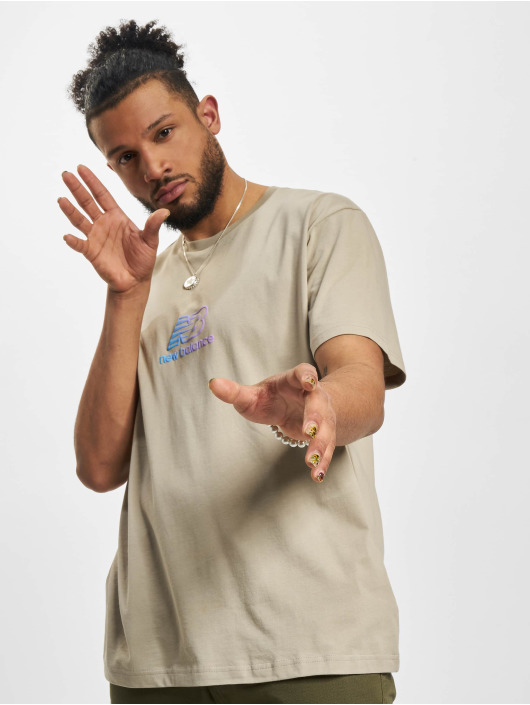 New Balance T-paidat Essentials Puff Print harmaa