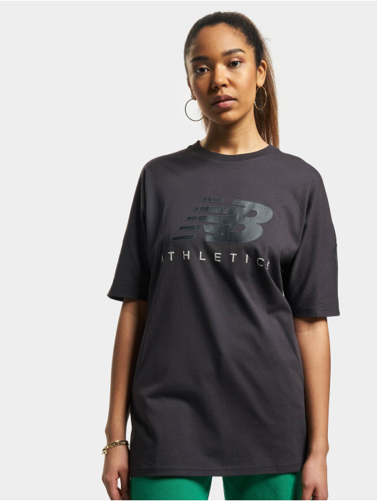 New Balance T-paidat Athletics Oversized harmaa