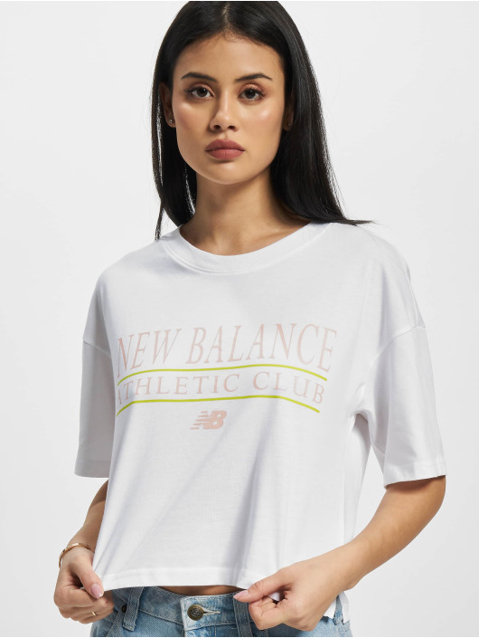 New Balance T-paidat Essentials Athletic Club Boxy valkoinen