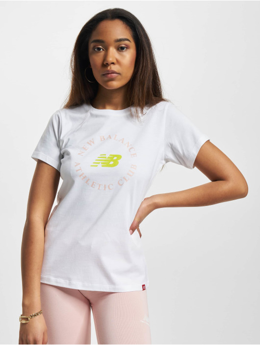 New Balance T-shirt Essentials Athletic Club bianco