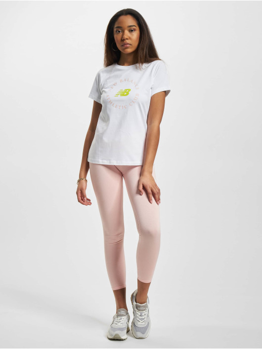 New Balance T-shirt Essentials Athletic Club bianco