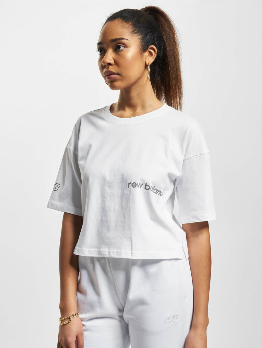 New Balance Damen T-Shirt Essentials Graphic in weiß CQ8257