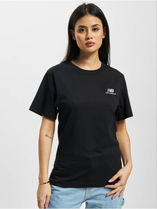 New Balance t-shirt Essentials zwart