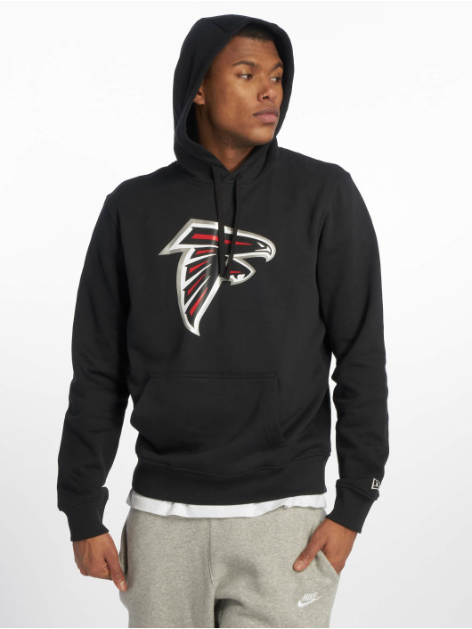 New Era Bluzy z kapturem Team Atlanta Falcons Logo czarny
