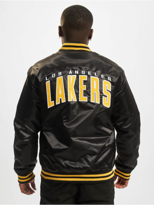 New Era Bomber NBA Los Angeles Lakers Satin Wordmark noir