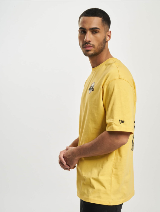 New Era Camiseta Heritage Graphic Oversized amarillo
