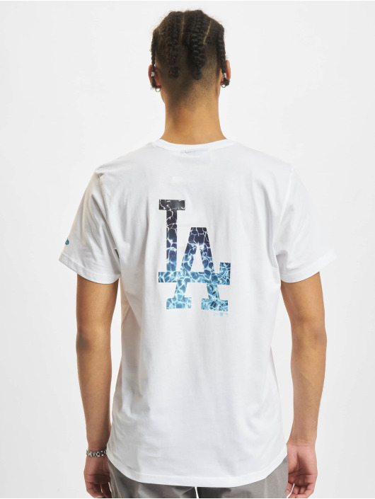New Era Camiseta MLB Los Angeles Dodgers Back Body Water Print blanco