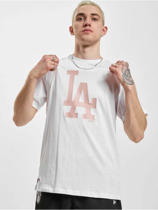 New Era Camiseta MBL Los Angeles Dodgers League Essentials blanco