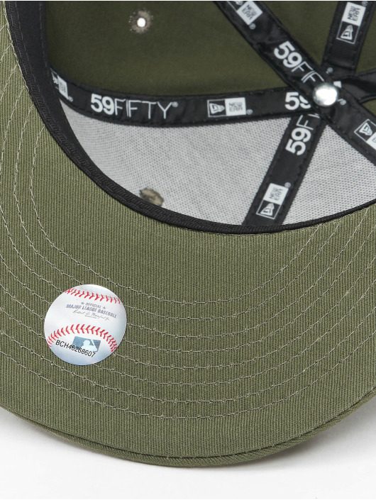 New Era Casquette Fitted Mlb Los Angeles Dodgers Team Outline 59fifty olive