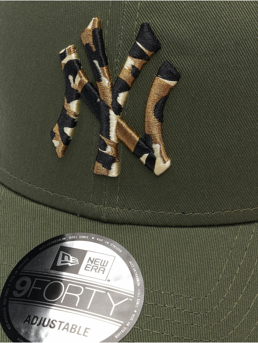 New Era Casquette Snapback & Strapback MLB New York Yankees Camo Infill 9Forty olive