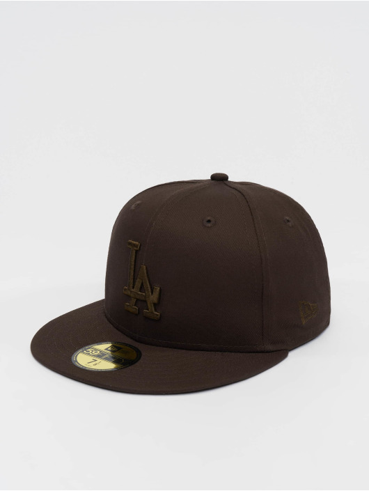 New Era Fitted Cap MLB Los Angeles Dodgers League Essential 59Fifty brazowy