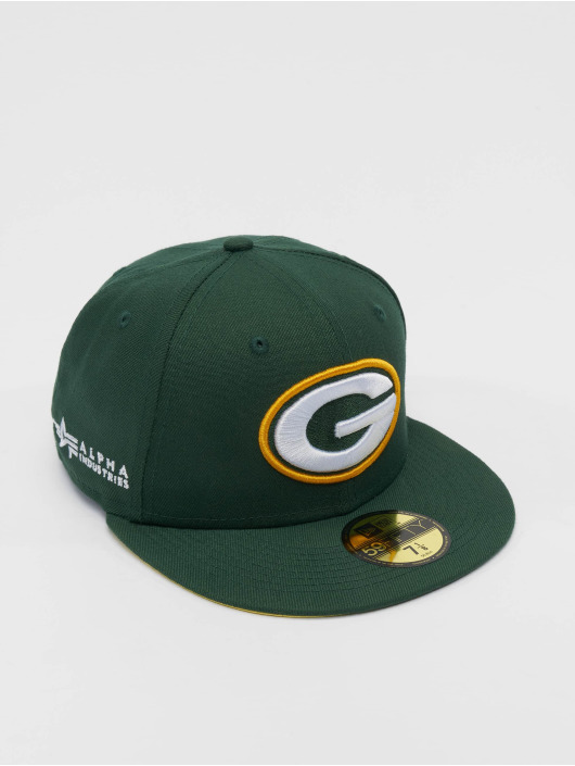 New Era Fitted Cap NFL Green Bay Packers M 59Fifty Alpha D3 grün