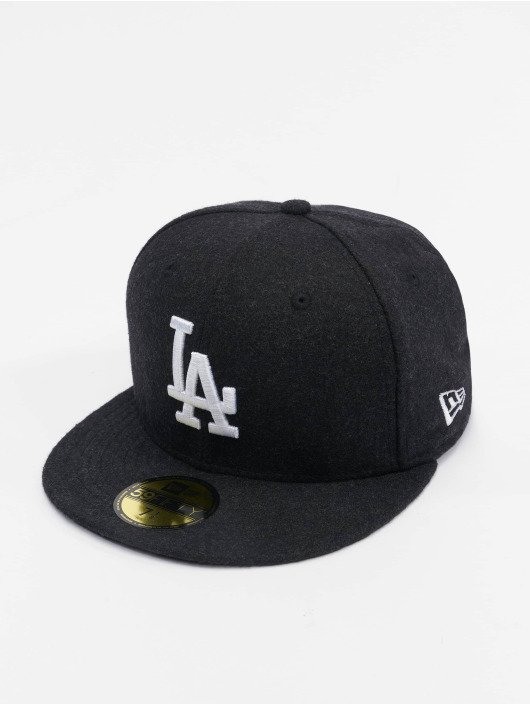 New Era Fitted Cap MLB Los Angeles Dodgers Melton 59Fifty zwart