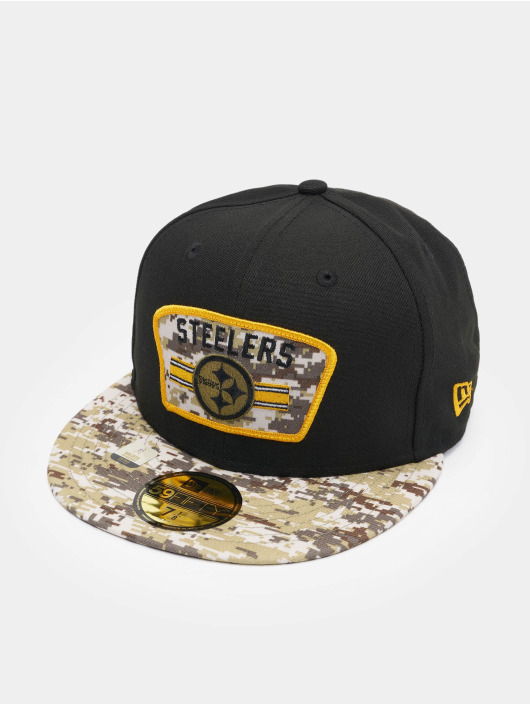 New Era Fitted Cap NFL 21 Pittsburgh Steelers Stretch Snap 59Fifty èierna