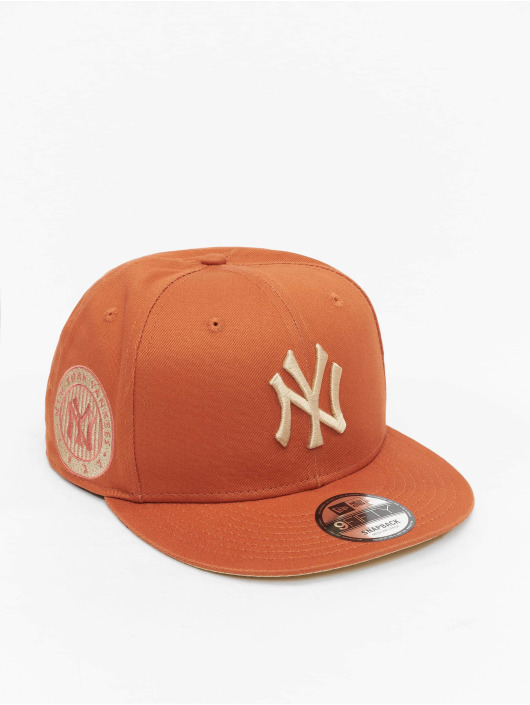 New Era Gorra Snapback Mlb New York Yankees Side Patch 9fifty naranja